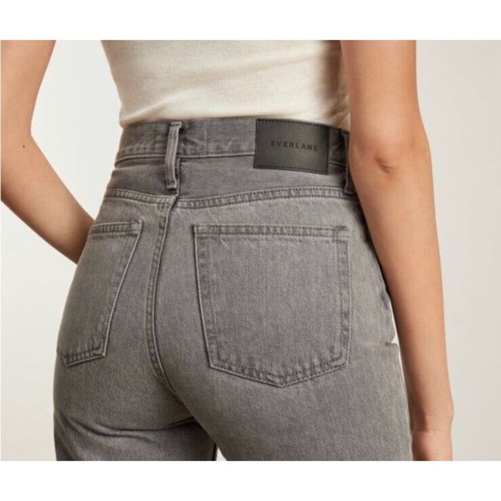 Everlane The 90s Cheeky Jean Womens 27 Crop Gray 100% Cotton Button Fly NWT‎ - Picture 3 of 13